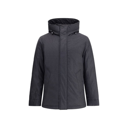 Woolrich Black Fleece Wool Parka