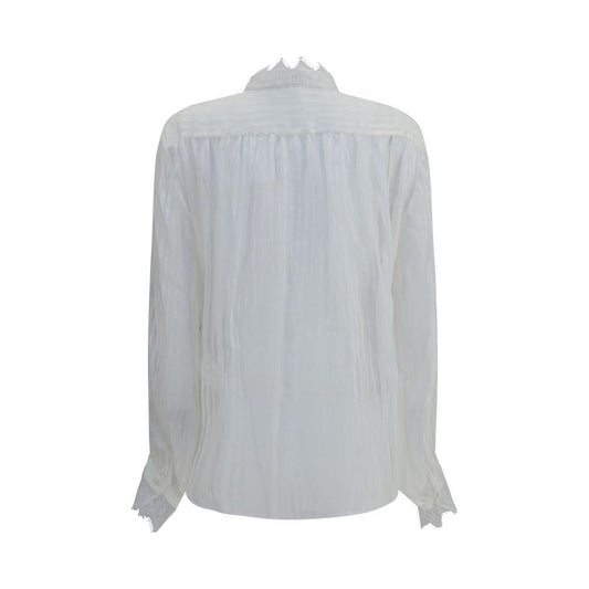 Chloé Ruffled silk muslin and lace Blouse CH-CH25AHT38917107-IT36 | XS
