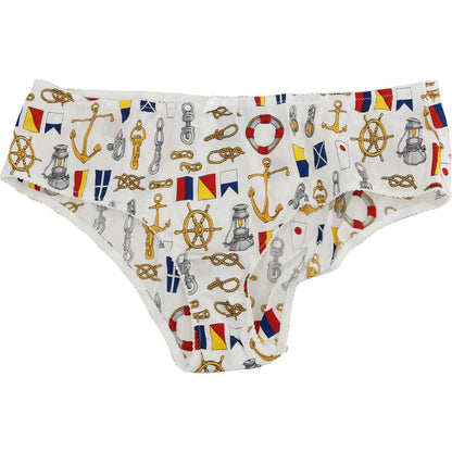 Dolce & Gabbana Underwear Sailor Print Silk Bottoms