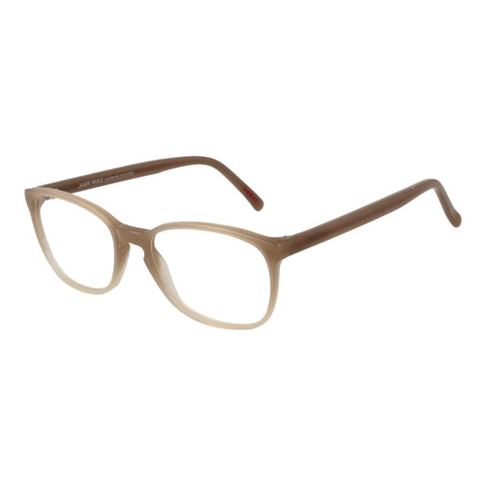 Andy Wolf Brown Unisex Glasses Frame in full-rim acetate with a panto style, including a branded case. Lenses width 50mm, height 38mm.