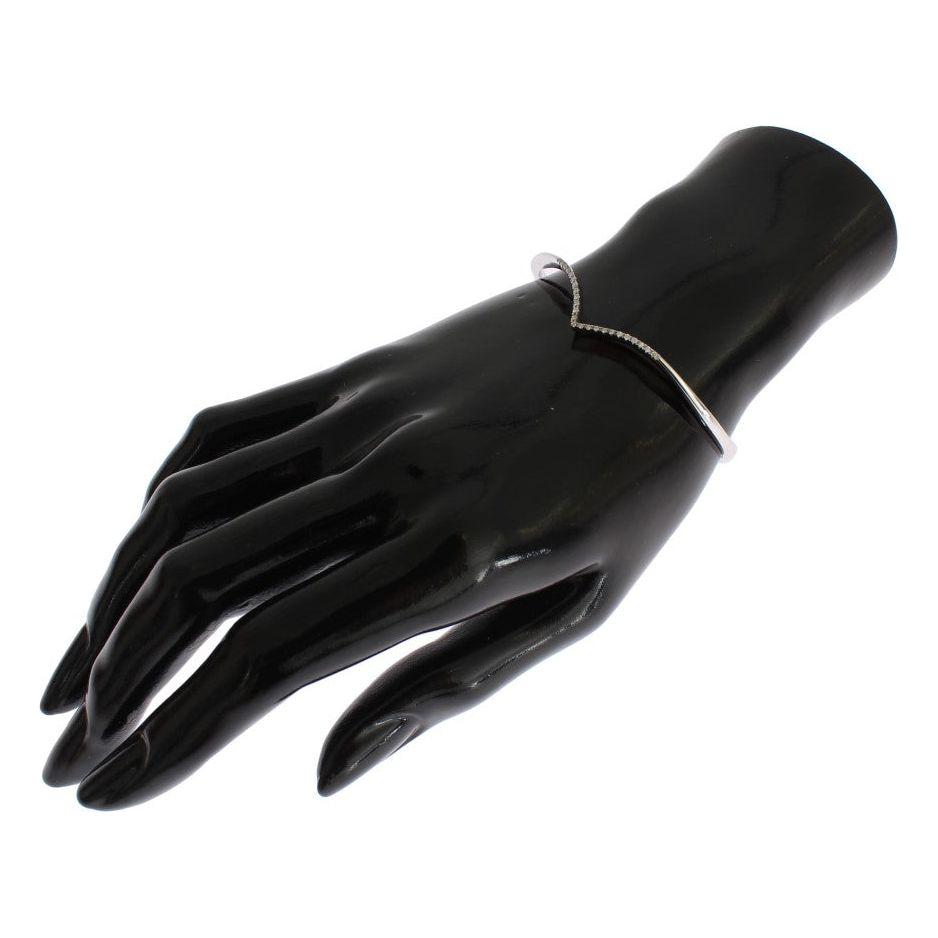 Nialaya Skyfall CZ 925 Silver Bangle Bracelet Bracelet