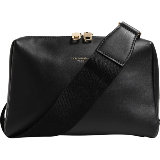Dolce & Gabbana Black Mediterranean Leather Shoulder Crossbody Bag BAG4481