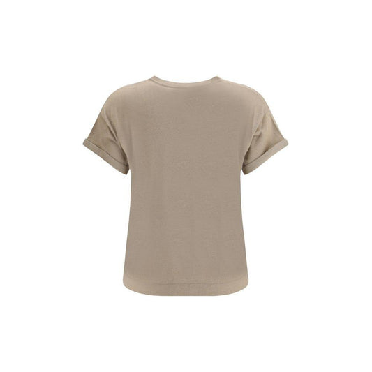 Brunello Cucinelli cashmere glitter T-shirt