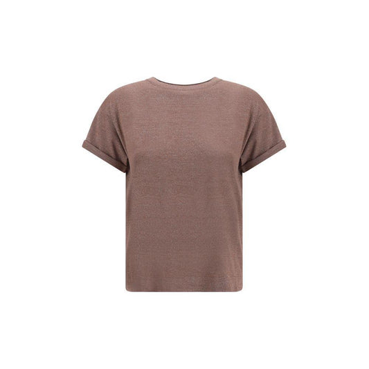 Brunello Cucinelli cashmere glitter T-shirt