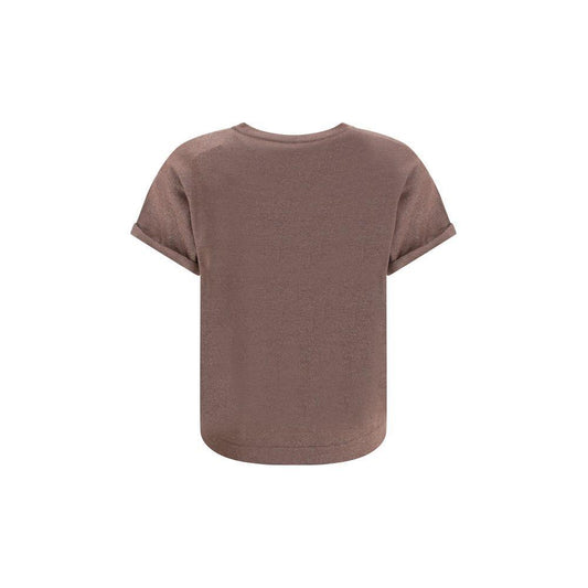 Brunello Cucinelli cashmere glitter T-shirt
