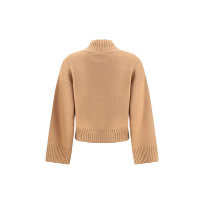 Fabiana Filippi Beige Fleece Wool Sweatshirt
