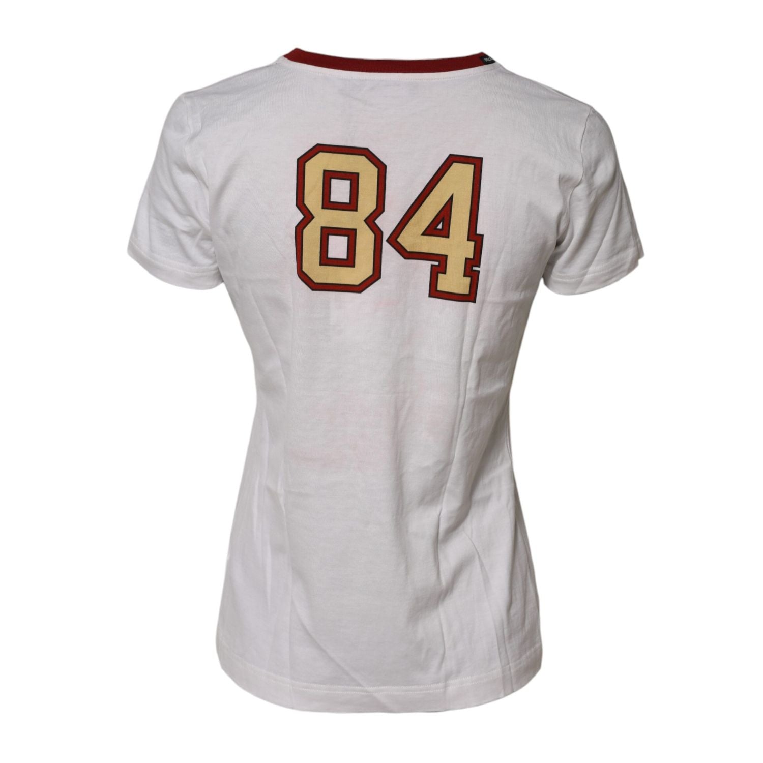 Dolce & Gabbana White Bring Me To The Moon Pin Up T-shirt Top