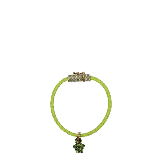 Versace Green Leather Bracelet