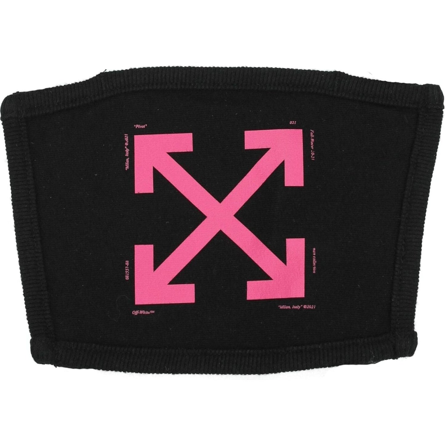 Off-White Black Cotton Facemask