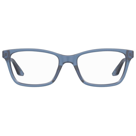 Under Armour Blue Acetate Frames for Women - Model UA5012OXZF117, measures 51/17/135mm. Stylish blue acetate material.