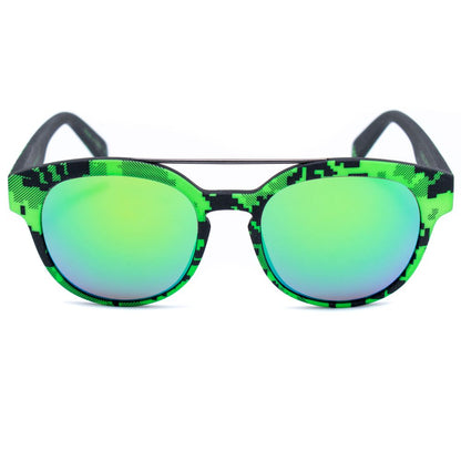 Italia Independent Green Acetate Sunglasses