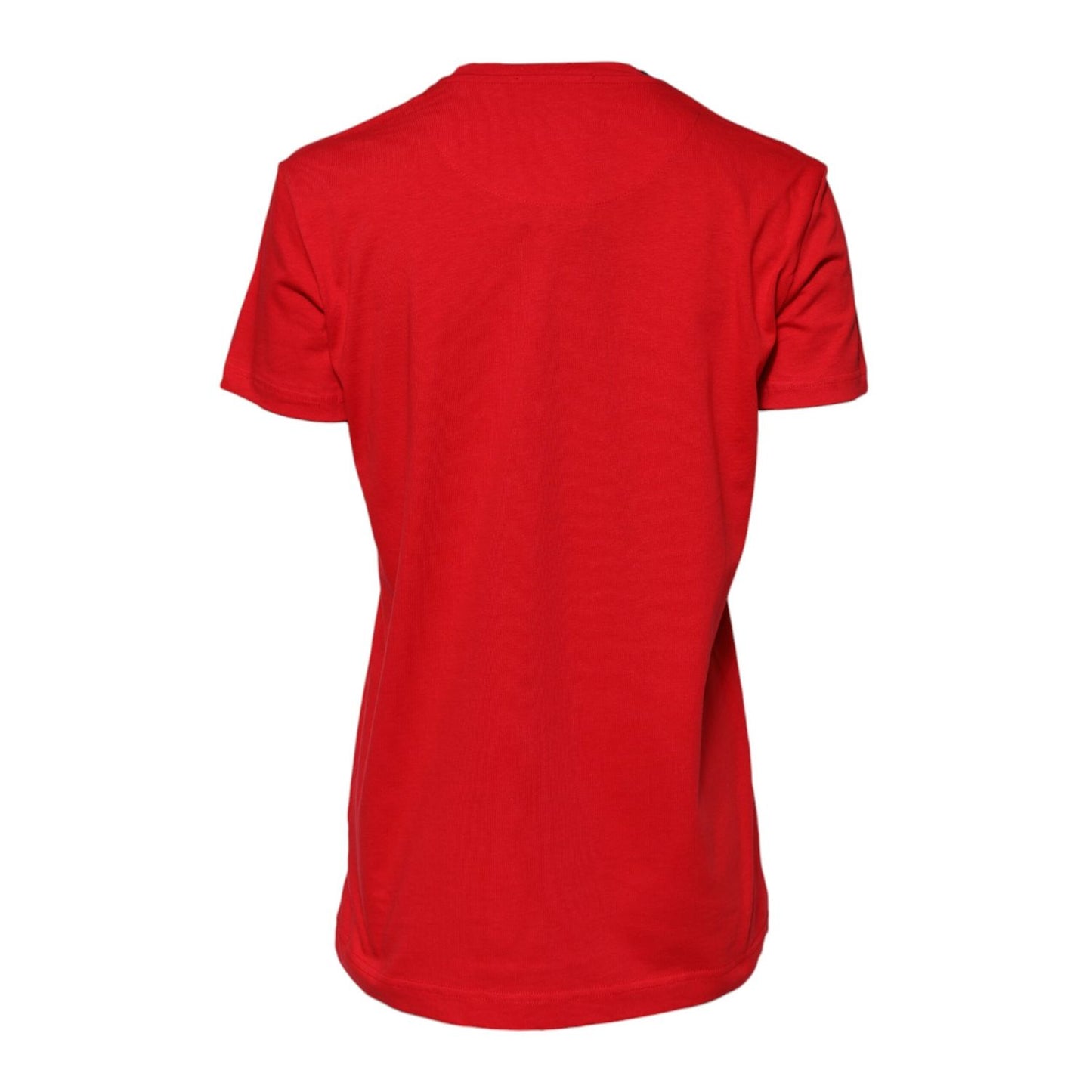 Dolce & Gabbana Red Casual Crew Neck Short Sleeve Top T-shirt