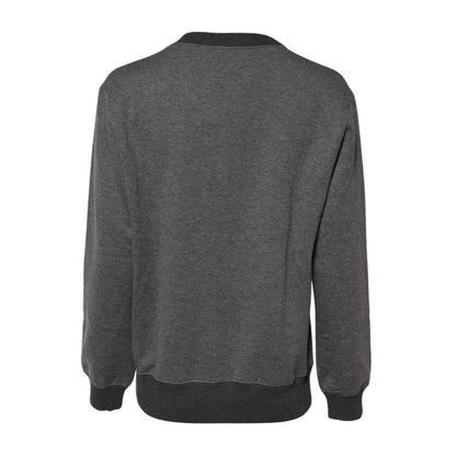 Dolce & Gabbana Gray DG Logo Embroidered Pullover Sweater