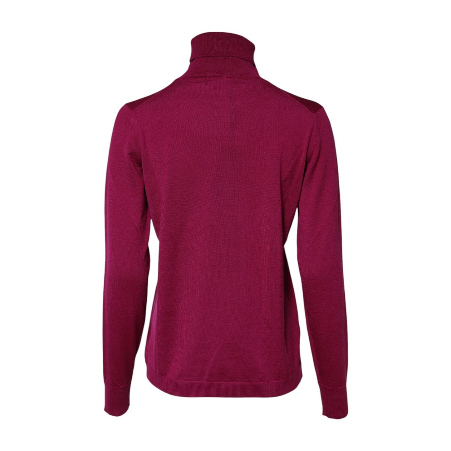 Dolce & Gabbana Fuchsia Wool Long Sleeves Turtleneck Sweater