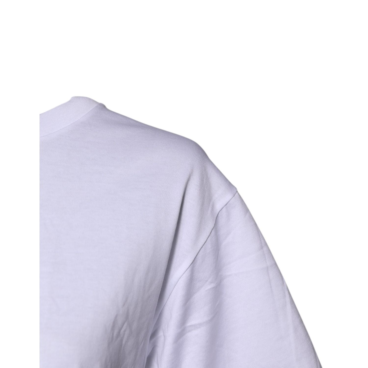 Dolce & Gabbana White Short Sleeves DG Logo Print Top T-shirt