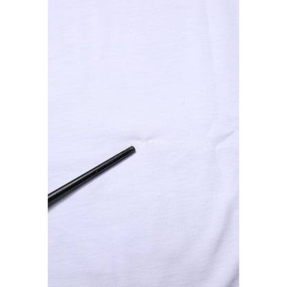 Dolce & Gabbana White Cotton Goodluck 2023 Crew Neck T-shirt