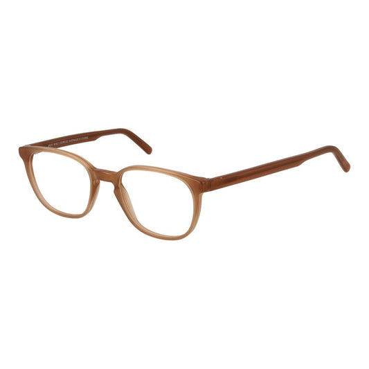 Andy Wolf Orange Unisex Glasses Frame in acetate with full-rim square style, 50mm lenses, demo glasses included, perfect for fashion-forward look.