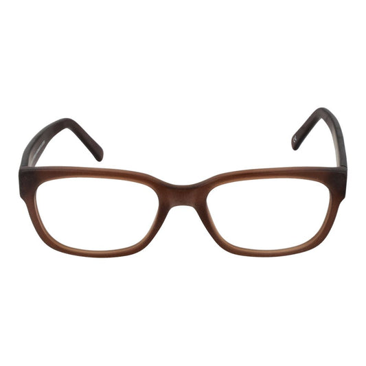 Andy Wolf Brown Unisex Glasses Frame with full-rim acetate construction and rectangle style.
