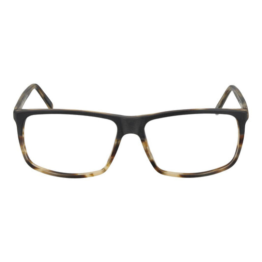 Andy Wolf Gray Unisex Glasses Frame, acetate material, full-rim rectangle style with demo lenses, branded case included.