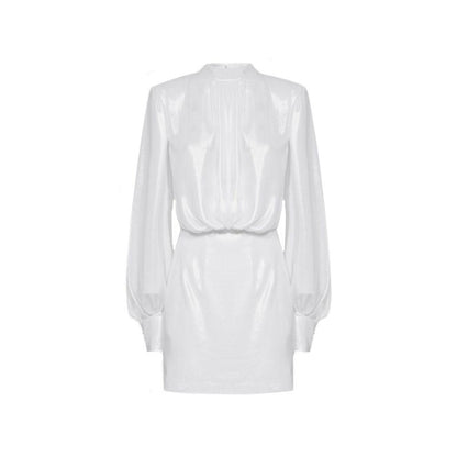BLANCA VITA White Polyester Casual Dress