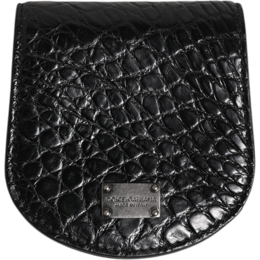 Dolce & Gabbana Exquisite Exotic Skin Coin Case Wallet SMY10708