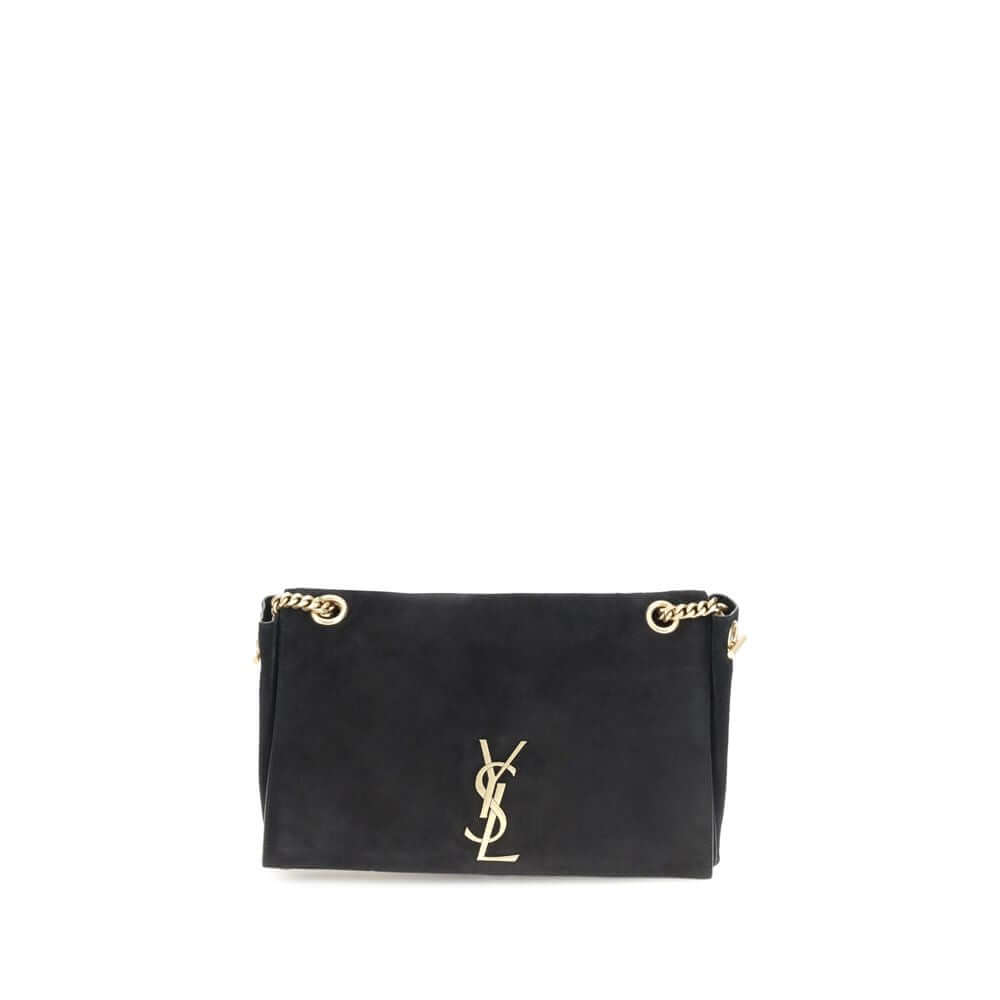 Saint Laurent Black Calf Leather Bos Taurus Shoulder Bag