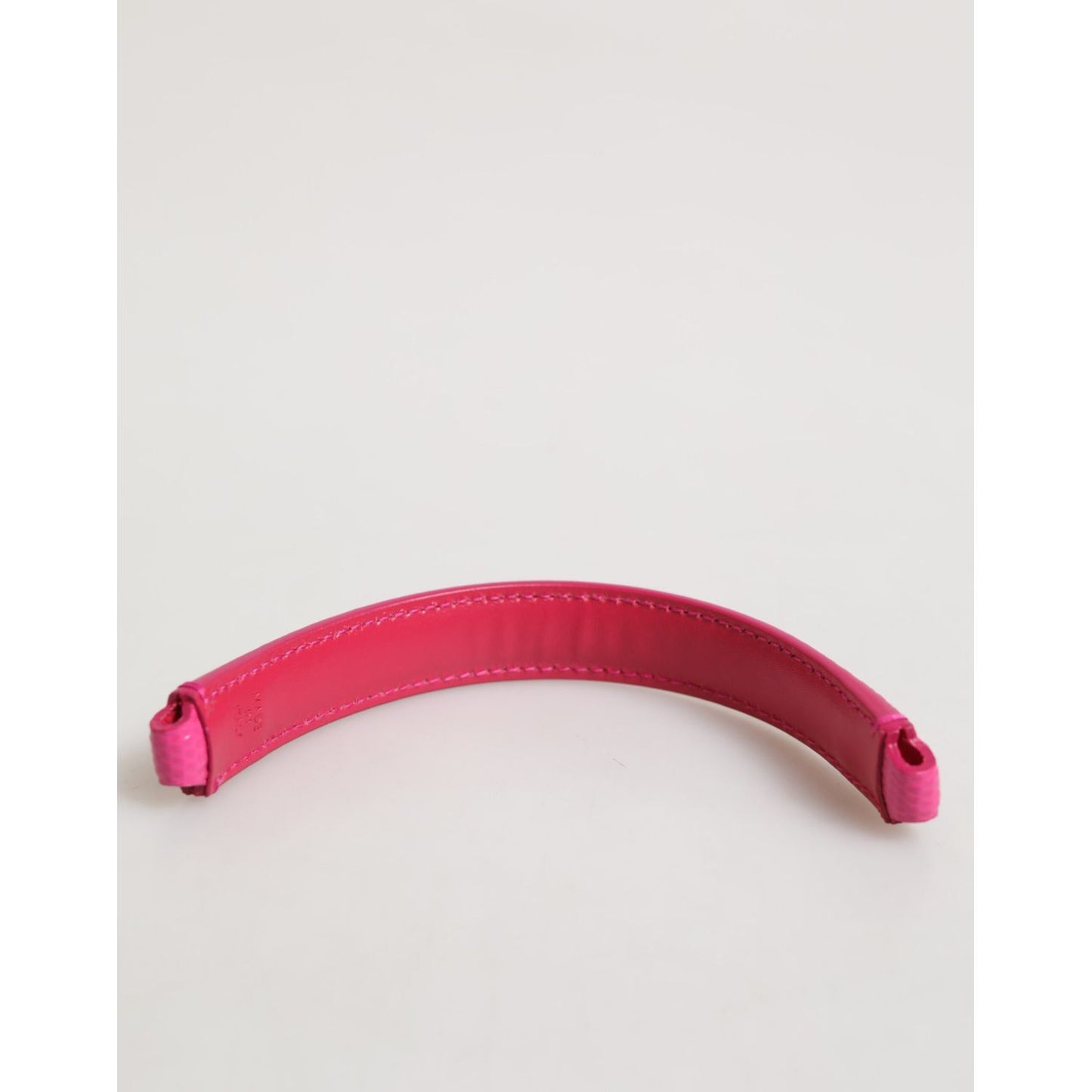 Dolce & Gabbana Pink Embellished Leather Bag Handle Women Shoulder Strap