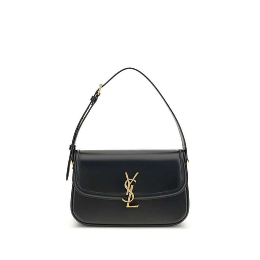 Saint Laurent Black Calf Leather Bos Taurus Shoulder Bag