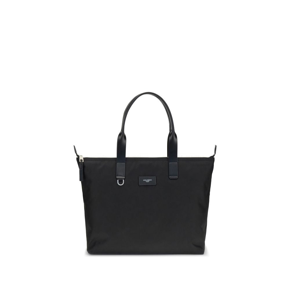 Front view with bag zipped and handles upright.