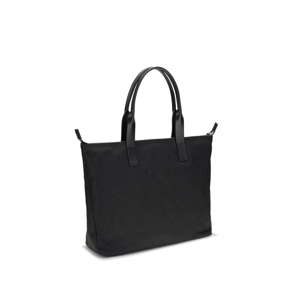 Front view with bag zipped and handles upright.