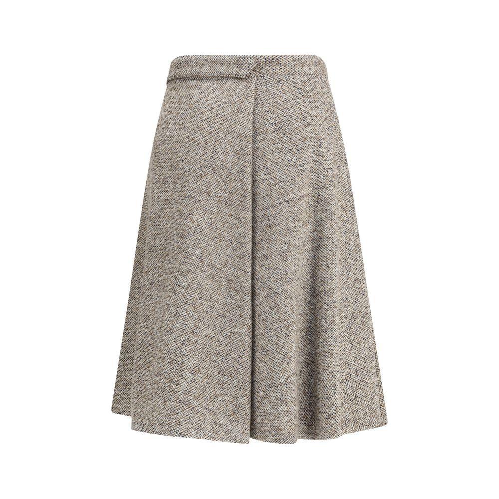 Brunello Cucinelli Virgin wool midi Skirt BR-MG530G3906C6286-IT38 | S
