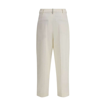 Brunello Cucinelli White Cotton Chino Pants