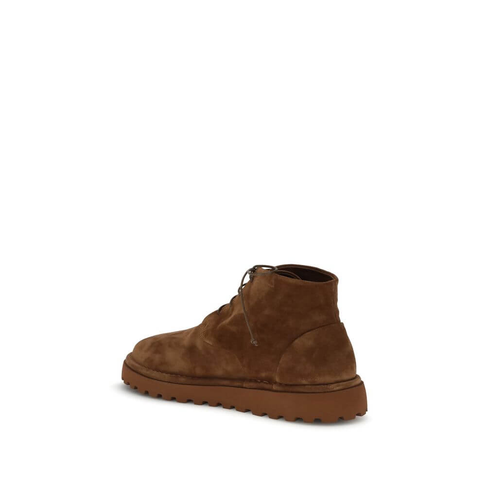 Marsell Brown Calf Leather Bos Taurus Lace-Up Boots