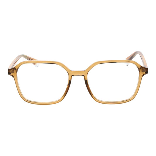 Polaroid Beige Women Glasses Frame, full-rim, polyamide square frame with demo lenses.