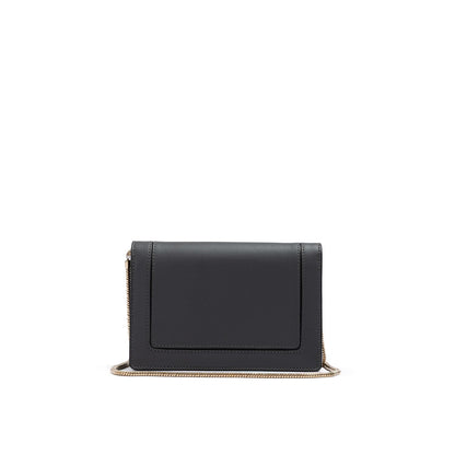Giada Dark Grey Leather Clutch Bag