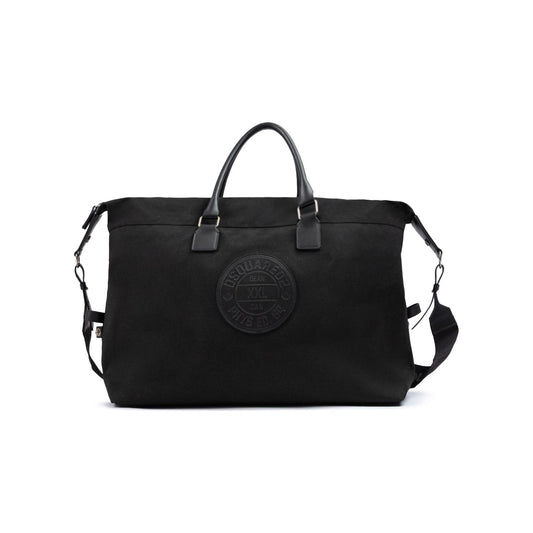 Dsquared² Black Fabric Weekend Travel Bag