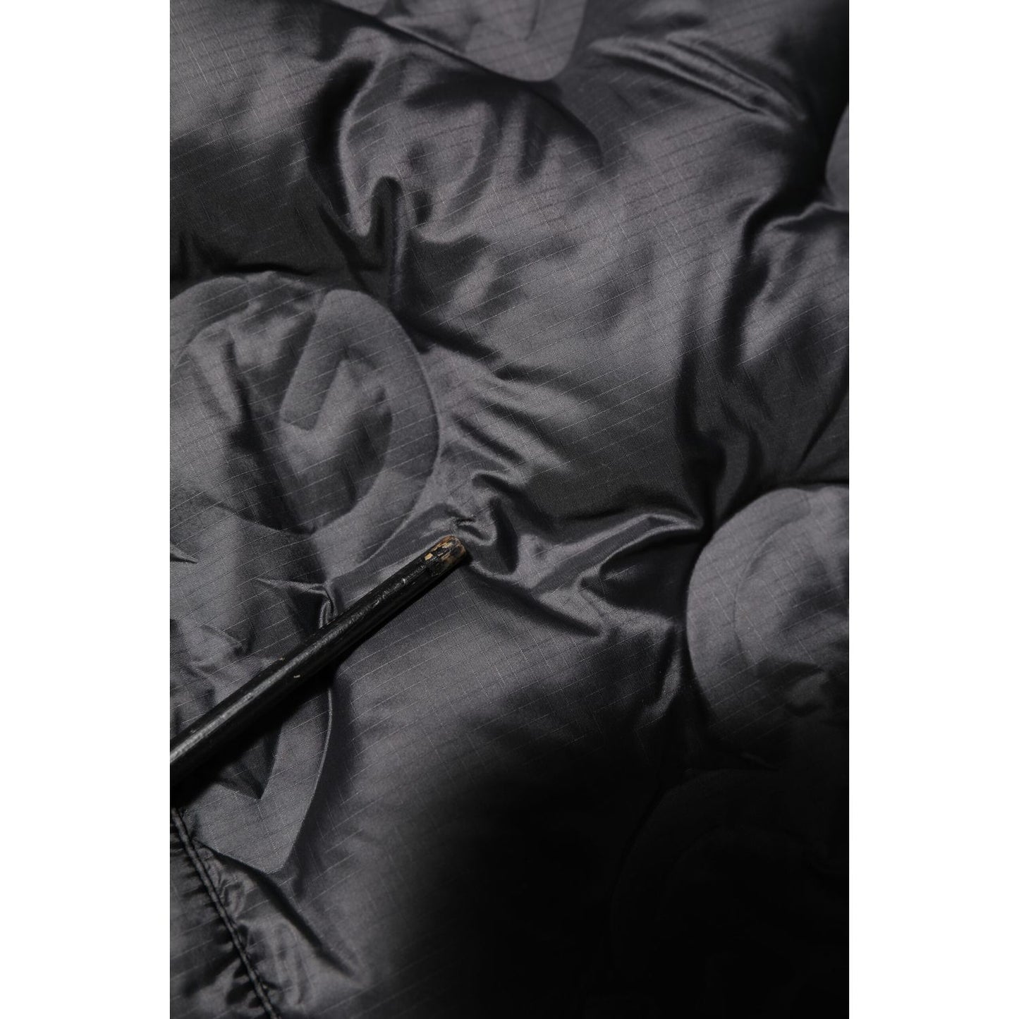 Dolce & Gabbana Black Quilted DG Logo Nylon Puffer Jacket