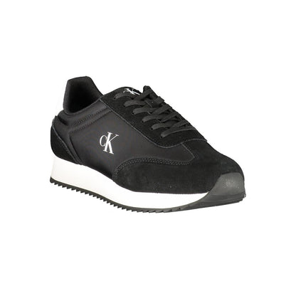 Calvin Klein Black Leather Men Sneaker