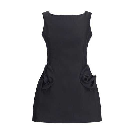 Magda Butrym Short Dress with roses MA-127725BLACK-IT36 | XS