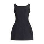 Magda Butrym Short Dress with roses MA-127725BLACK-IT36 | XS