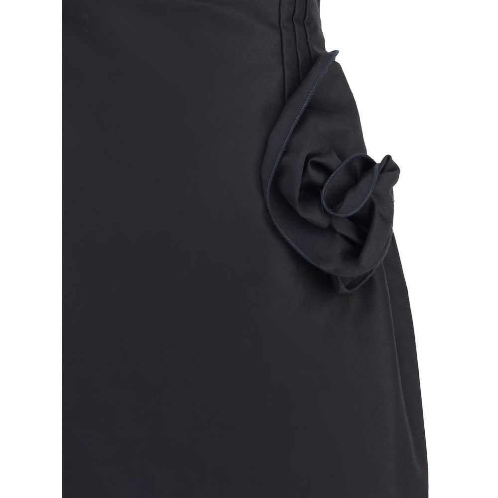 Magda Butrym Short Dress with roses MA-127725BLACK-IT36 | XS