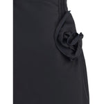 Magda Butrym Short Dress with roses MA-127725BLACK-IT36 | XS