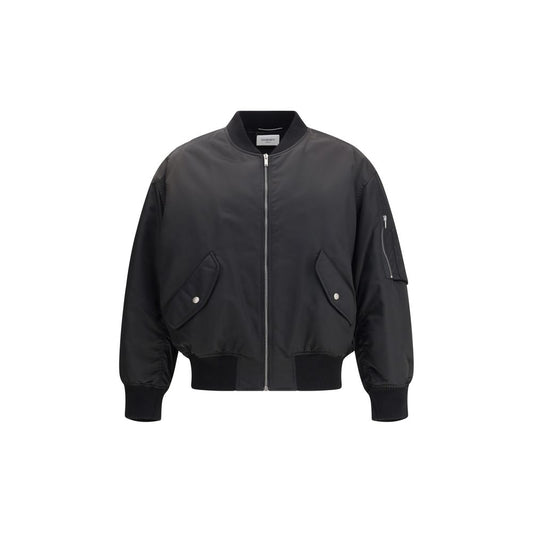 Saint Laurent Black Polyamide Bomber