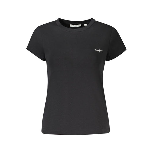 Pepe Jeans Black Cotton Women T-Shirt PE-39419-XS