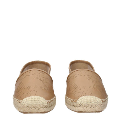 Max Mara Brown Leather Espadrilles