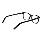 Ermenegildo Zegna Brown Men Glasses Frame in full-rim acetate with demo plastic lenses, rectangle style, size 56-17-145.