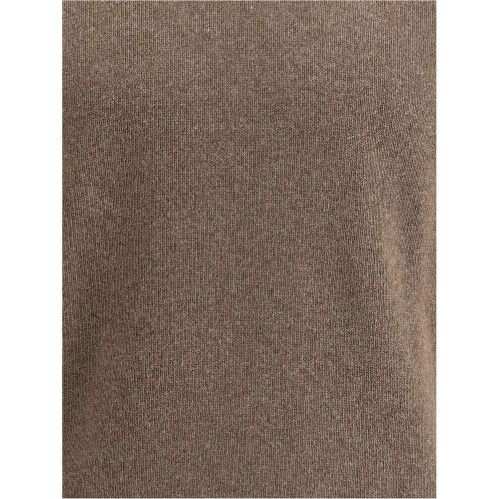 Brooksfield Brown Fleece Wool Turtleneck