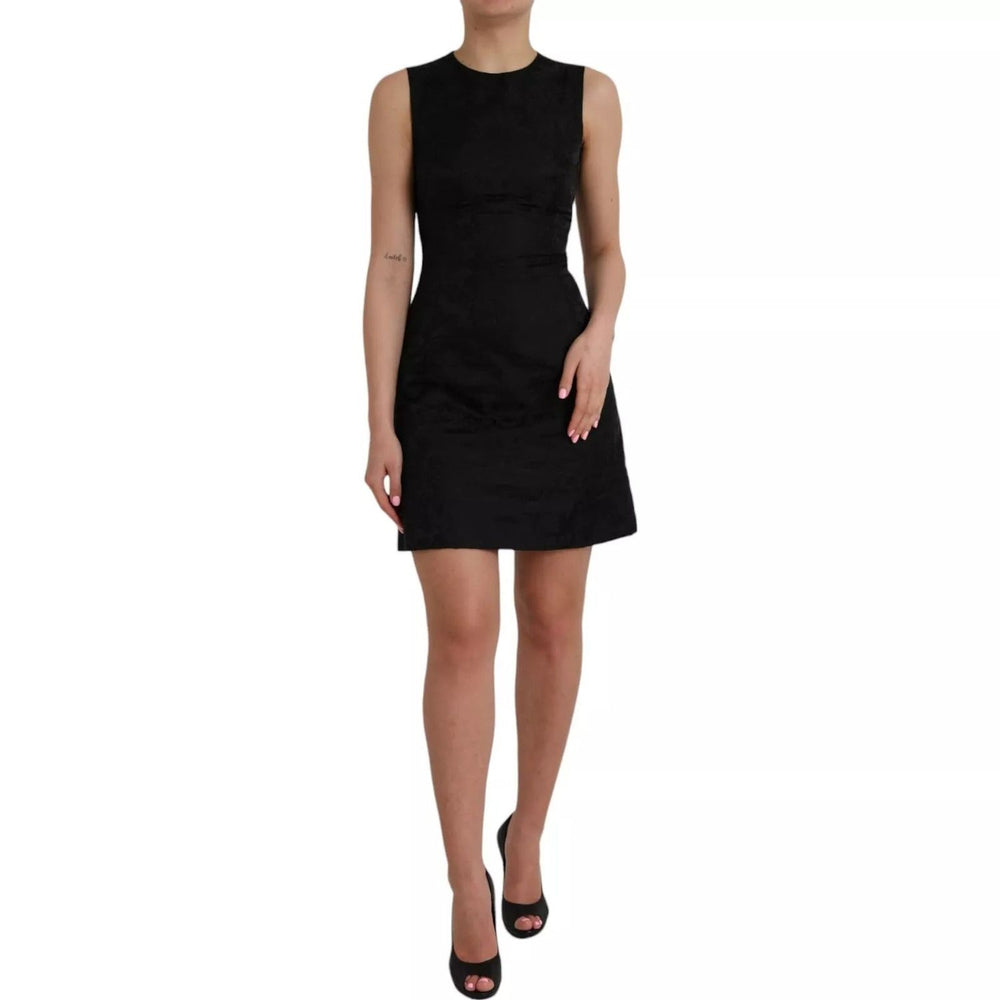 Dolce & Gabbana Black Sleeveless Bodycon A-line Mini Dress DR281164-40