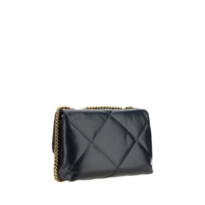 Tory Burch Black Lamb Ovis Aries Aries Shoulder Bag