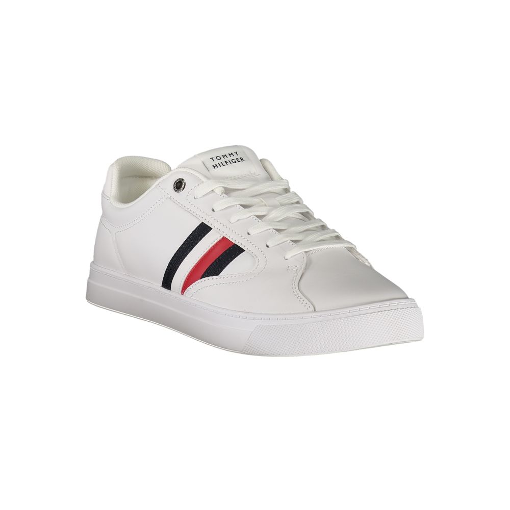 Tommy Hilfiger White Leather Men Sneaker